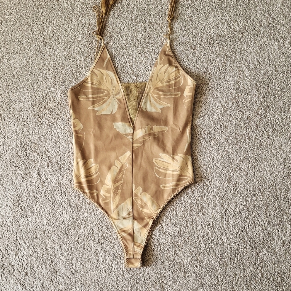 Joyfolie Tropical Print Bodysuit - Brand New